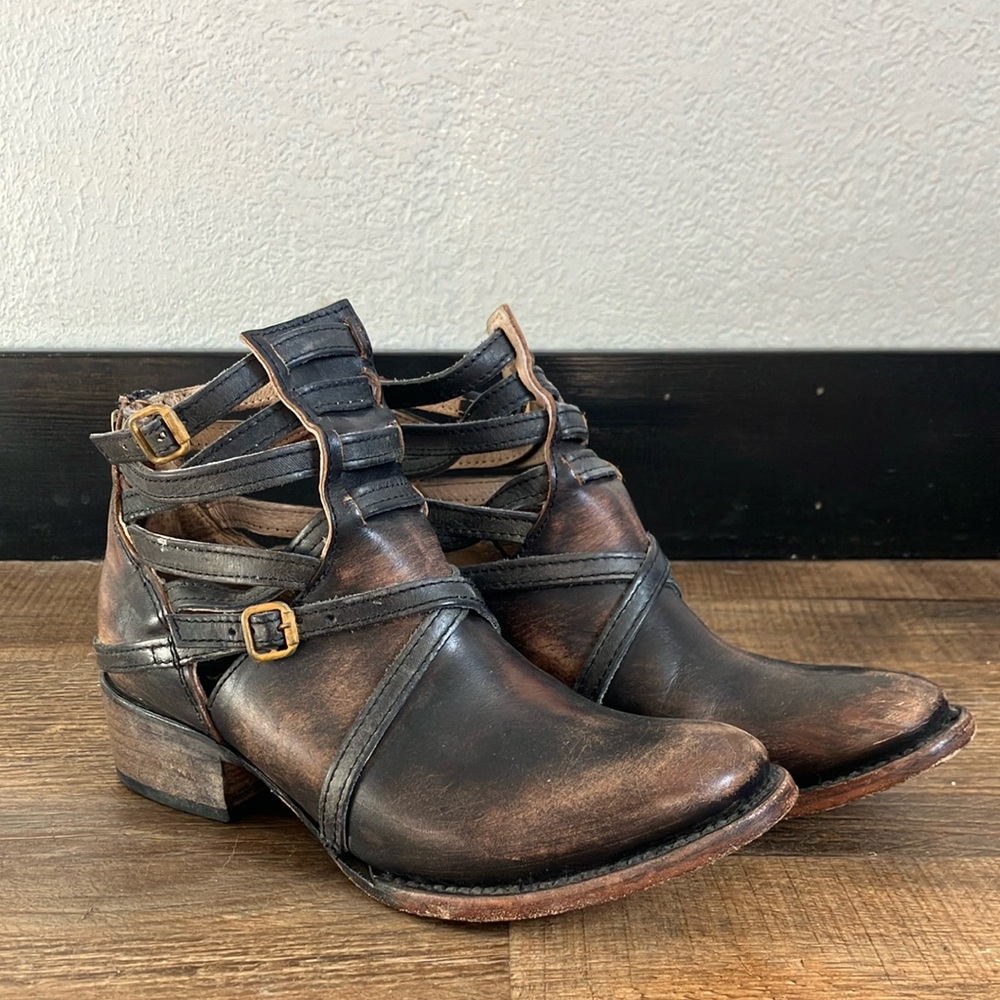Strappy Freebird Ankle Boots